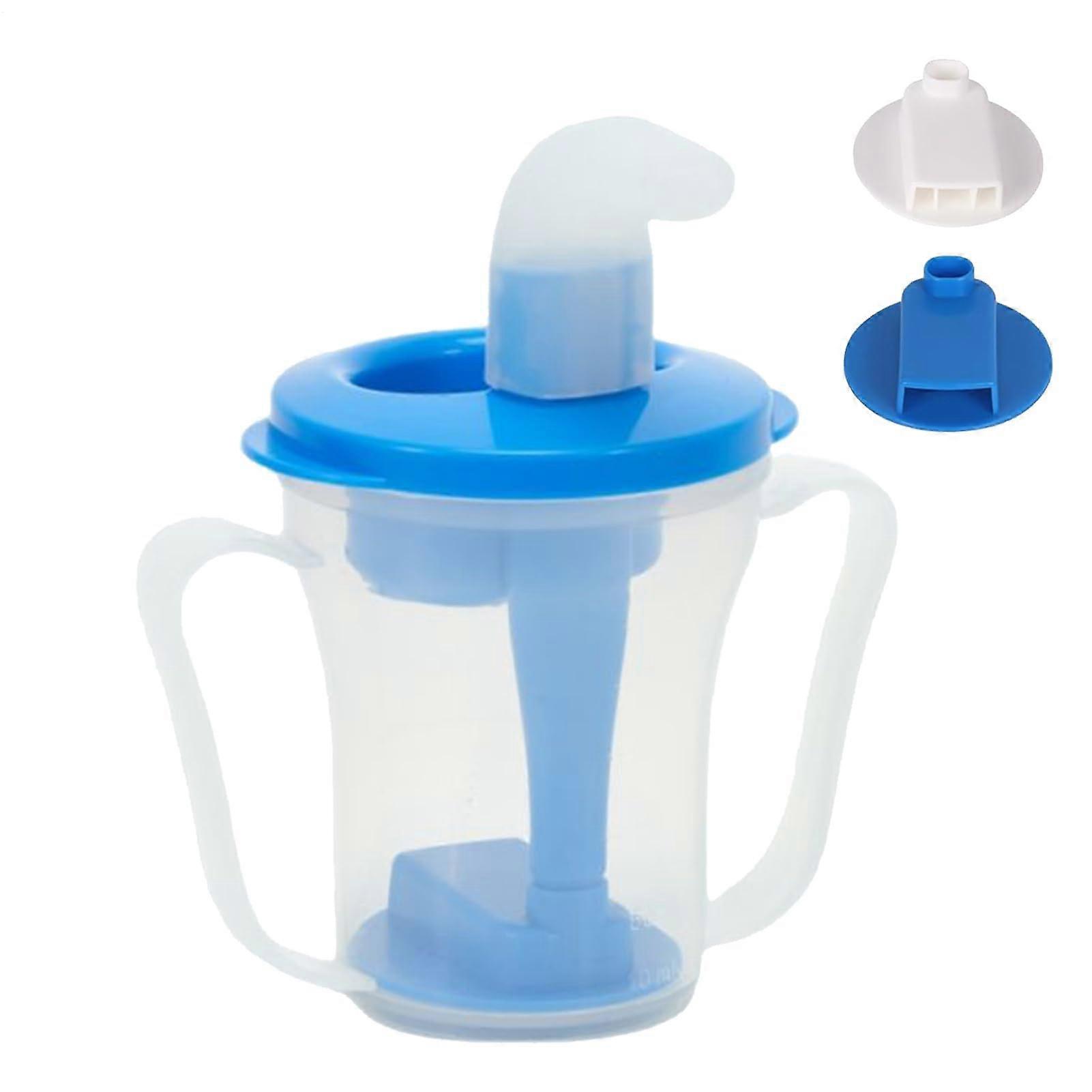 Cups for Dysphagia, Liquid Dispenser with Straw Spill Proof Portable Dysphagia Cups