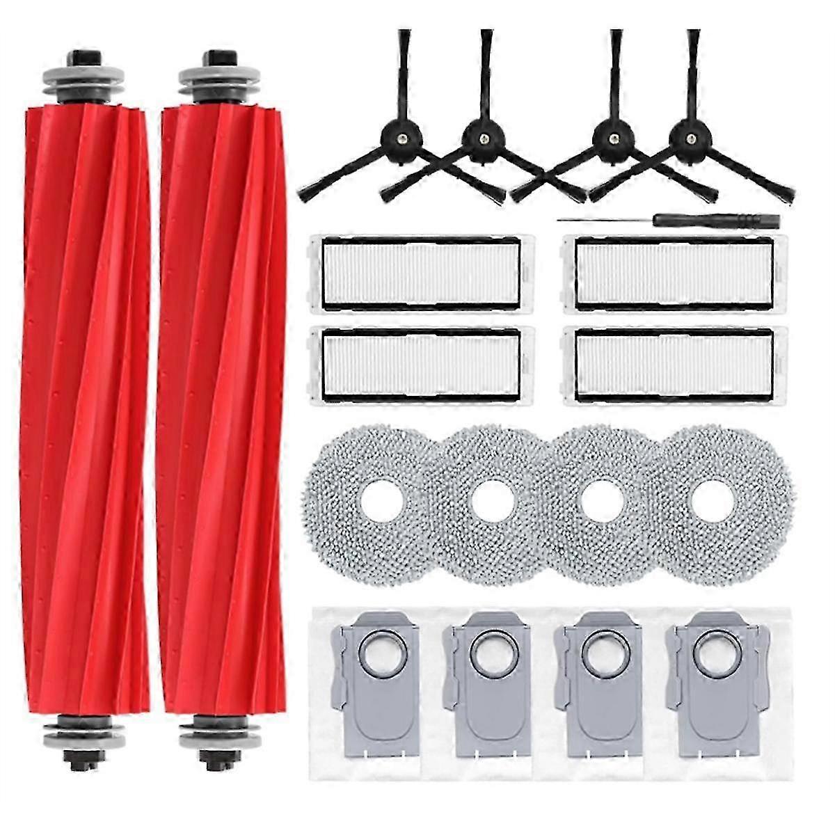 Replacement Parts for Q Accessories for P10 Robtic Vacuum Cleaner Roller Brush Hepa Filters Mop