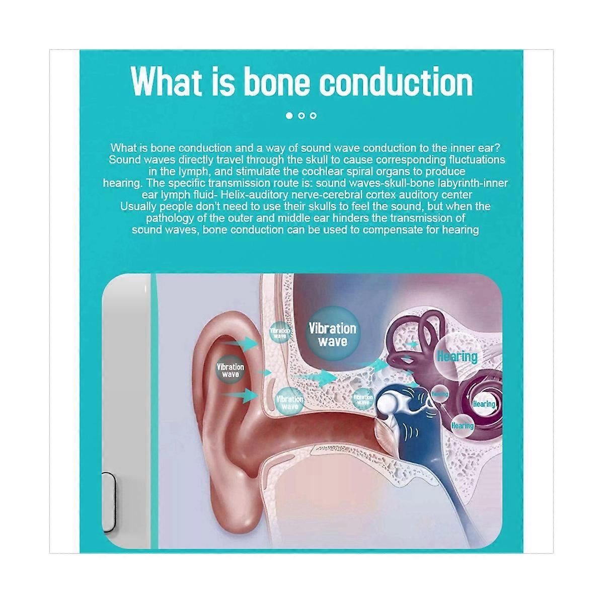 2X Bone Conduction Music Box Portable Wireless Bluetooth Speaker Stereo Bass Under Pillow Improve Sl