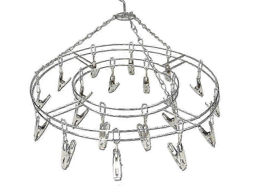 Kleshenger 20 Klips Rustfritt Stål Klesklyp