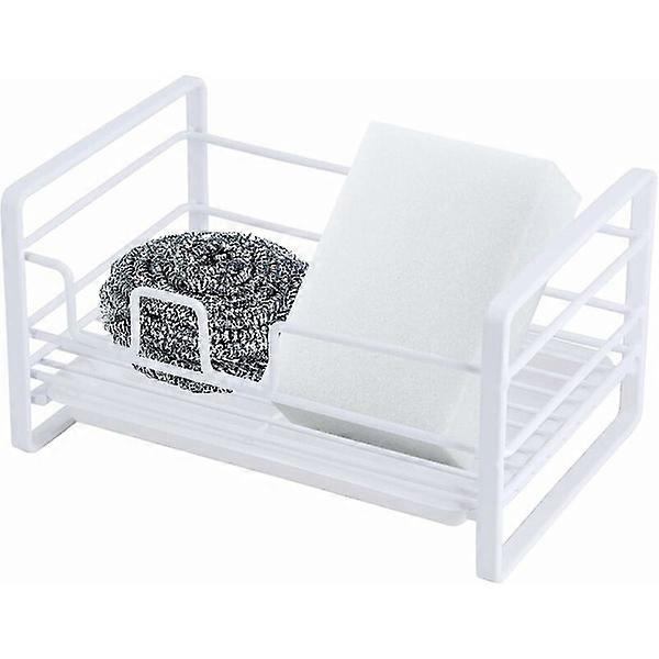 Sponge Drain Storage Rack Pool Simple Storage Rack Elegant White Double Layers
