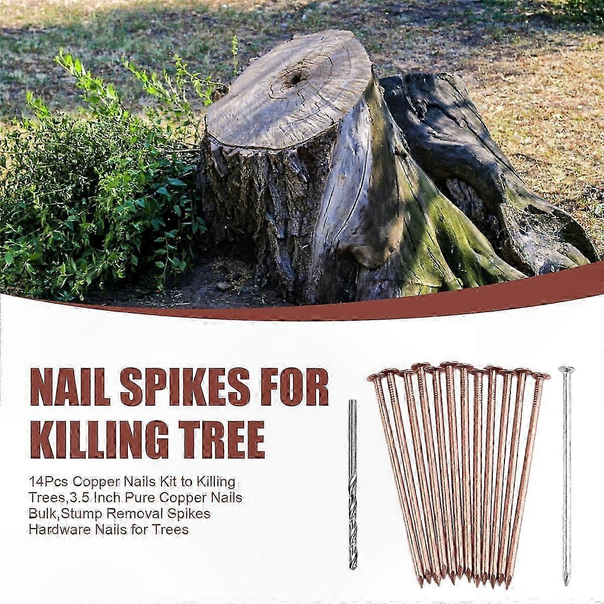 3.5 Inch Copper Tree Removal Nails Bulk Pack