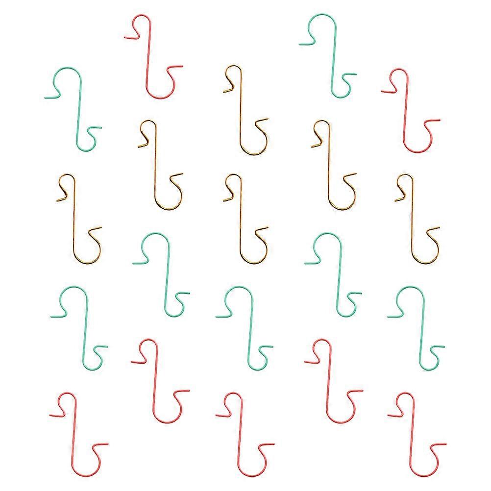 Christmas Hanging Hooks 60Pcs Metal Christmas Decorations Hook Suitable For All Occasions With Assorted Color And Practical Design