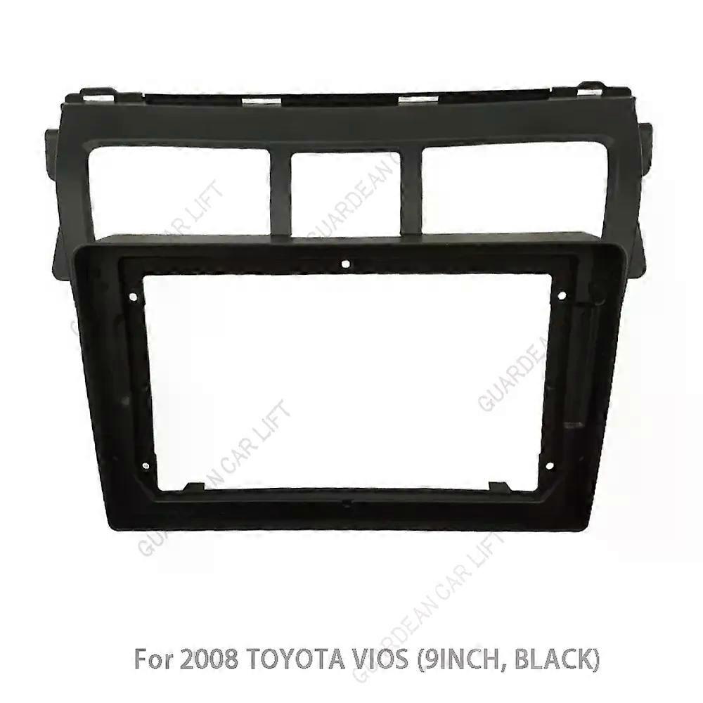 9 Inch For Toyota Vios Yaris 2008-2014 Car Radio Android MP5 Player Casing Frame 2 Din Head Unit Fascia Stereo Dash Cover Trim