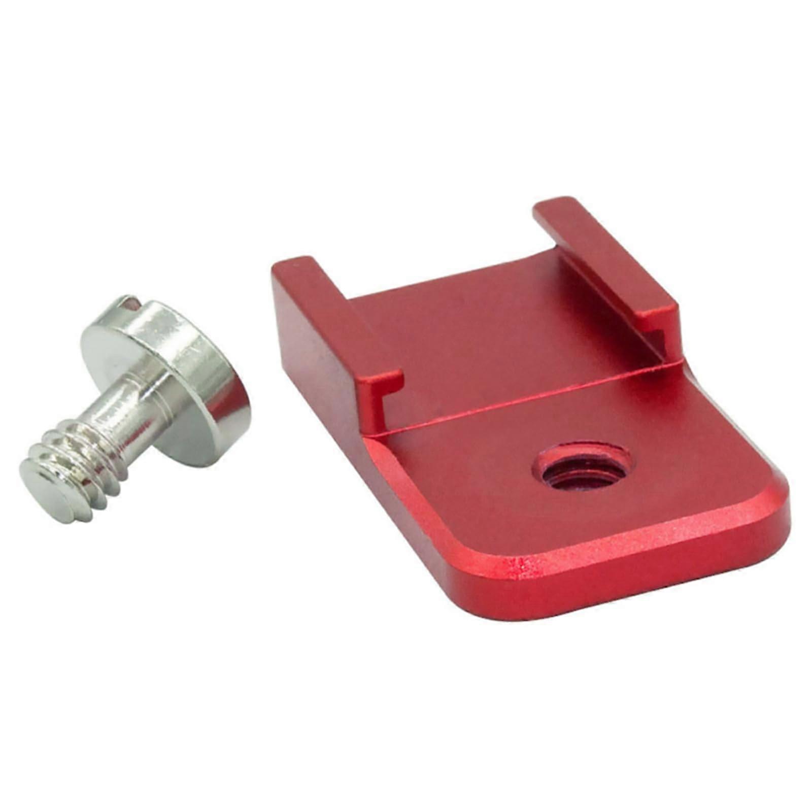 Hot Shoe Mount Adapter Base With 1/4 Mounting Hole Bracket Extension Bar For Fill Light And Microphone