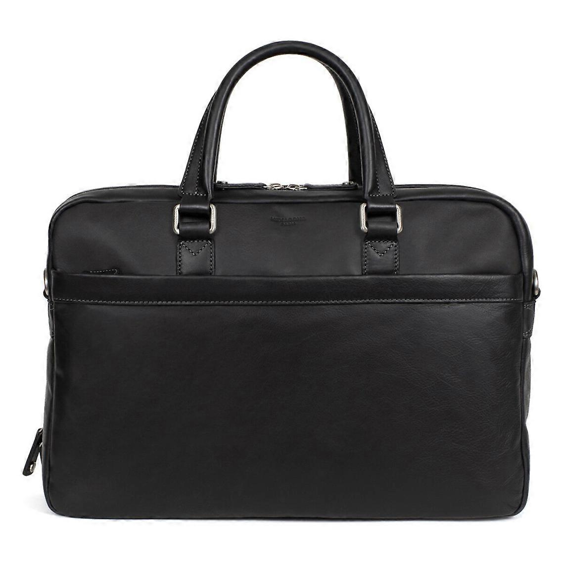 Porte-documents 17'' & A4 Cuir Felin Noir