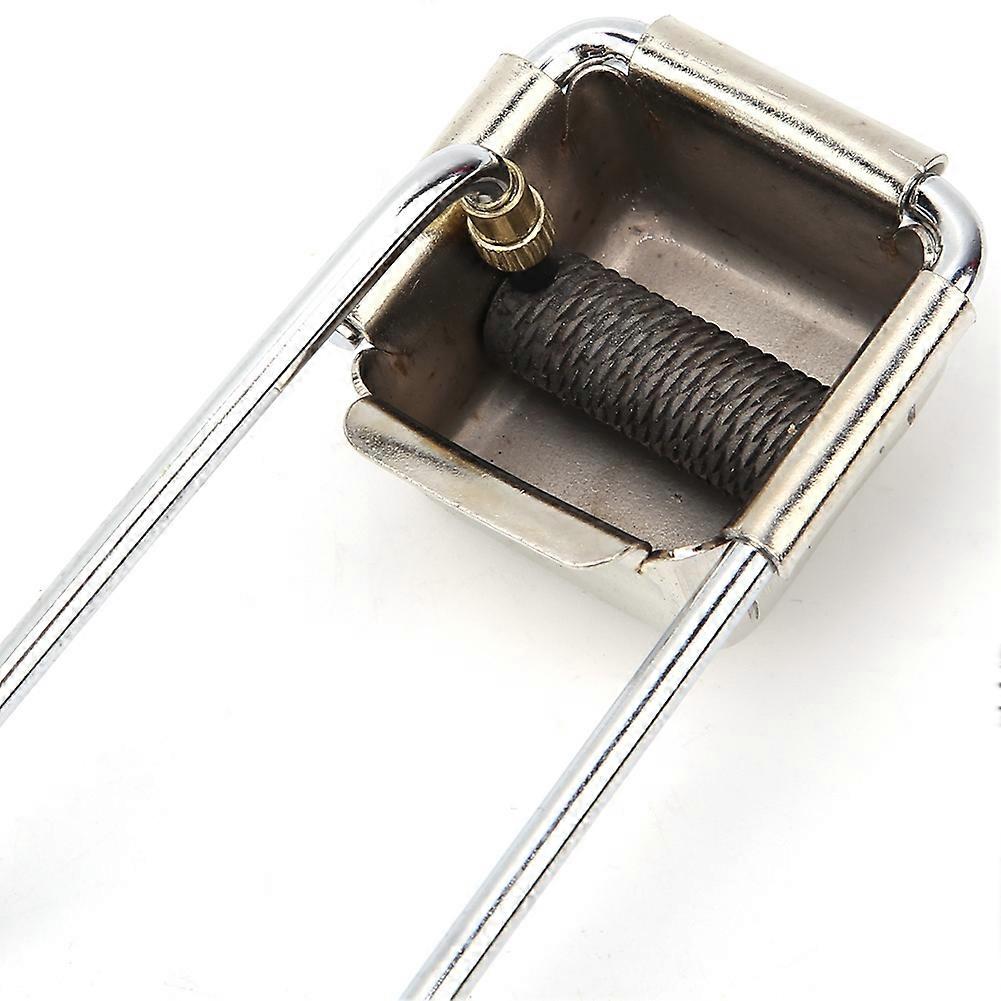 1Pc Square Nickel Plated Steel Flint Lighter + 10Pcs Round Head Igniter Flints