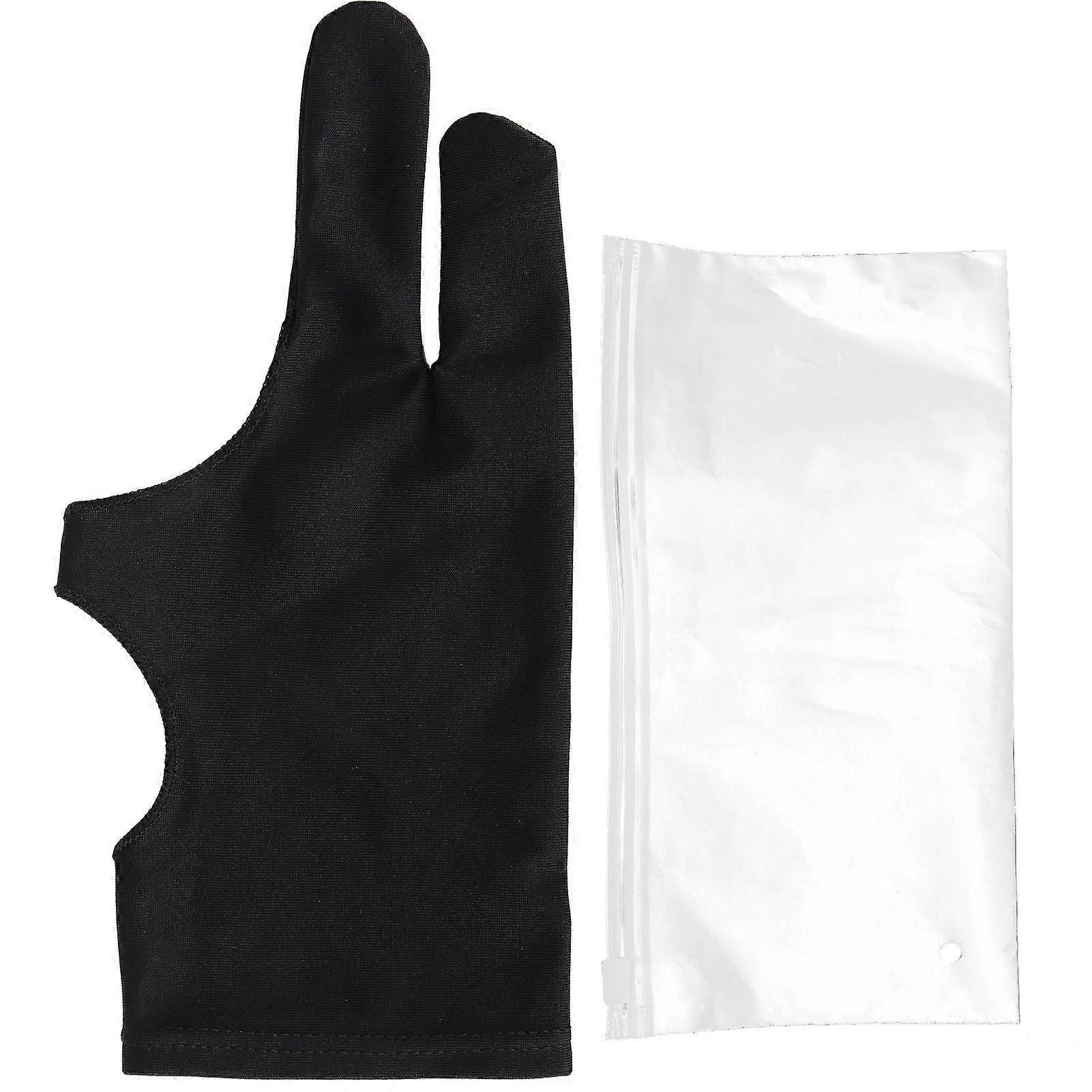 2Finger Painting Gloves Sketch Writing Electronic Screen Anti Mistouch Fouling Sweat DirtyM