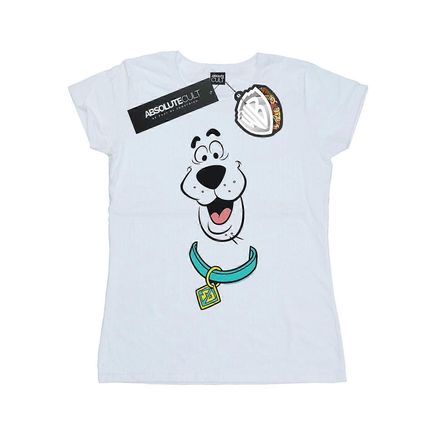 Camiseta de algodón Scooby Doo para mujer/mujer Big Face