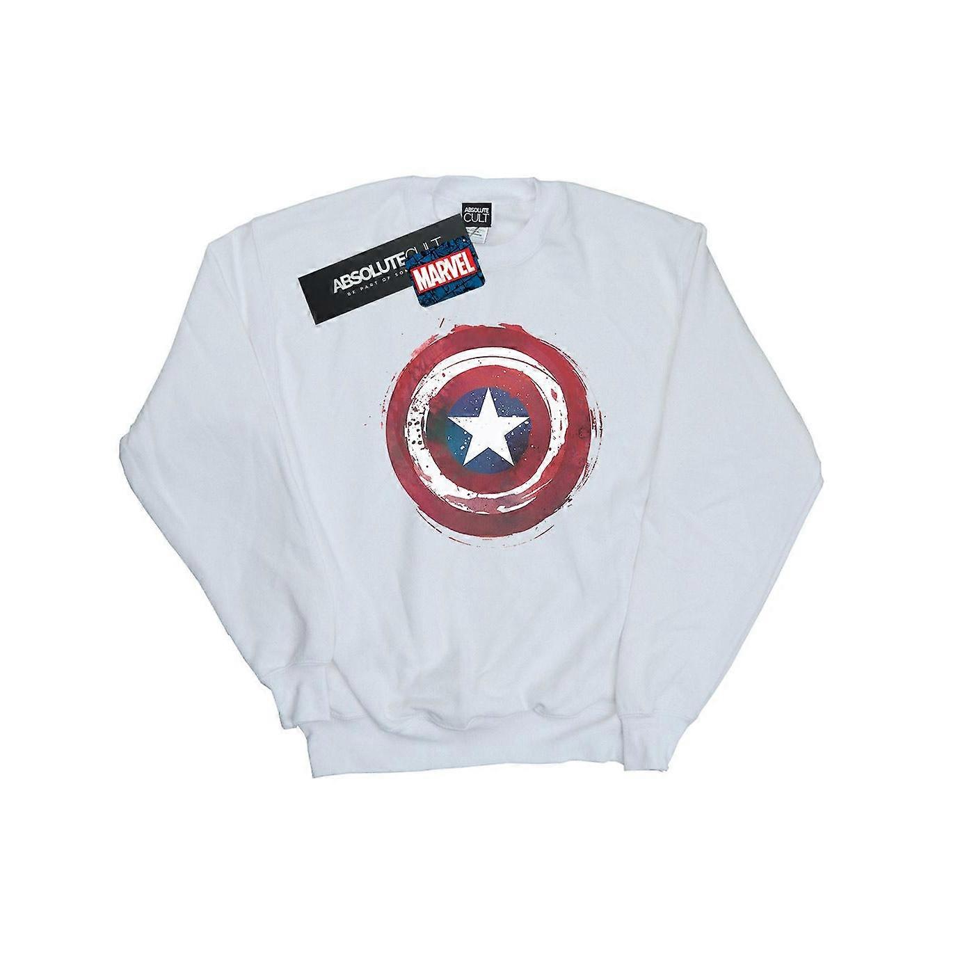 Marvel Captain America Splatter Shield Genser Herre