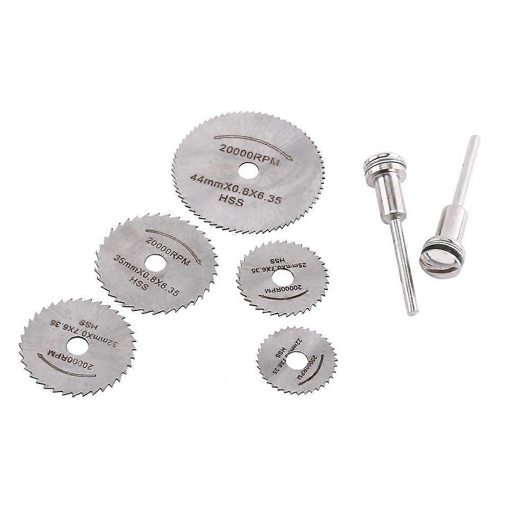 Mini HSS Rotary Tool Saw Blades For Metal Cutter Power Set Wood Cutting with 2 Rods