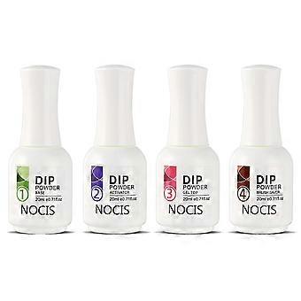 NOCIS Dip Powder Base Coat Activator Top Coat Brush Saver 20ml*4 Dipping Powder Nail Art Accessories