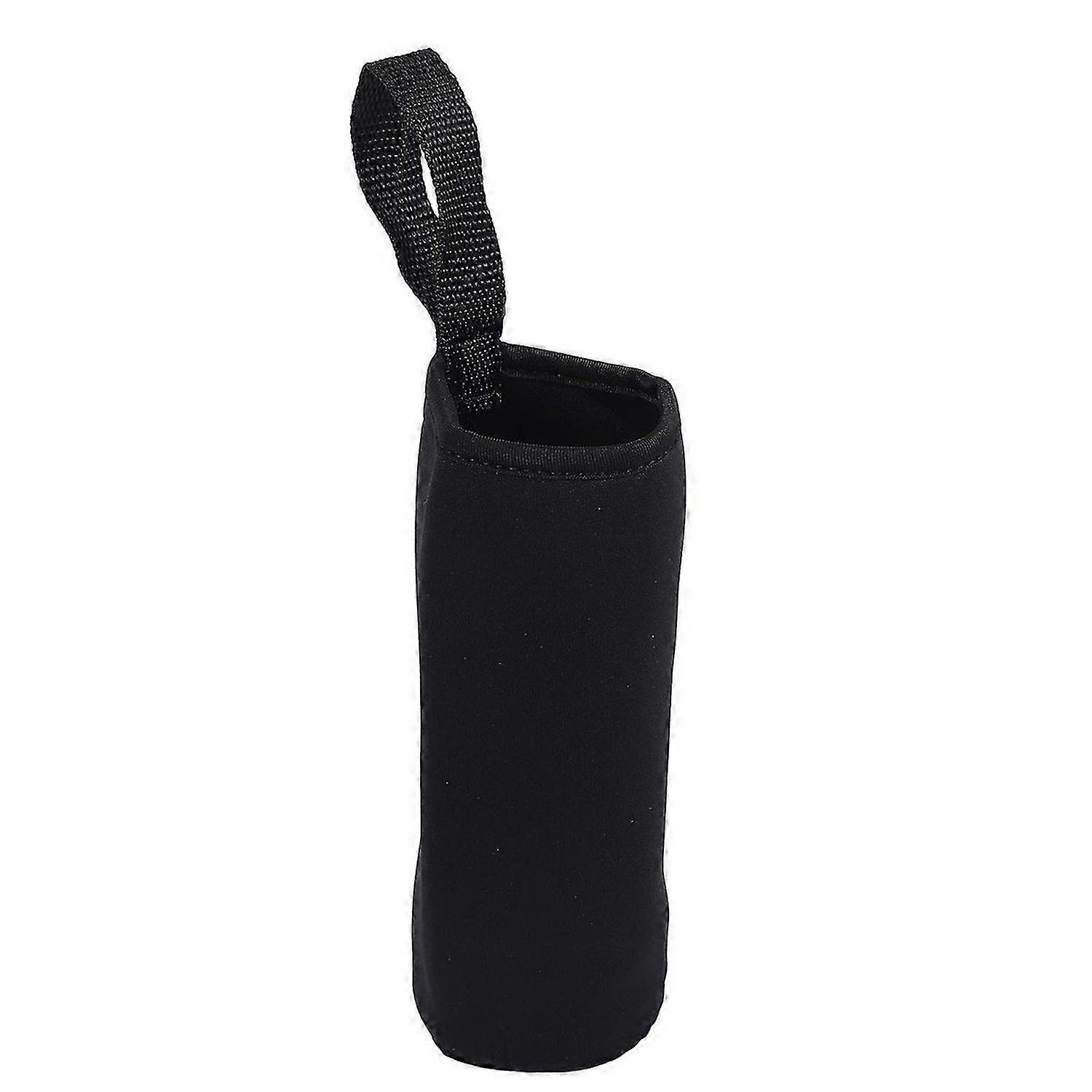 Neopren Becher Wärmeisolierung Becherhülle Wasserflasche Abdeckung Halter 360ml - 550ml (550Ml schwarz)