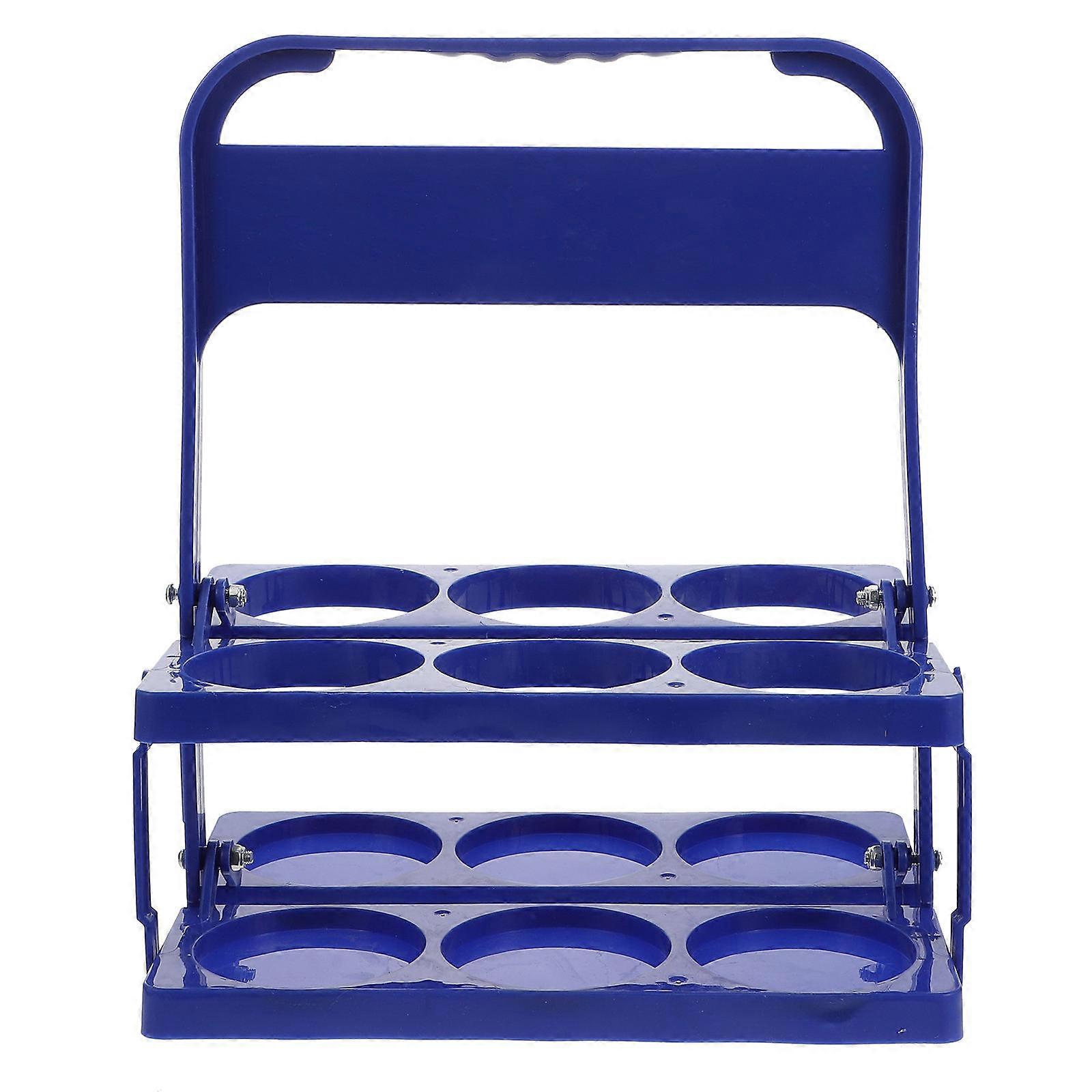 Blue Plastic Beer Storage Basket for Storage Use with Non-Skid Handle 1Pcs