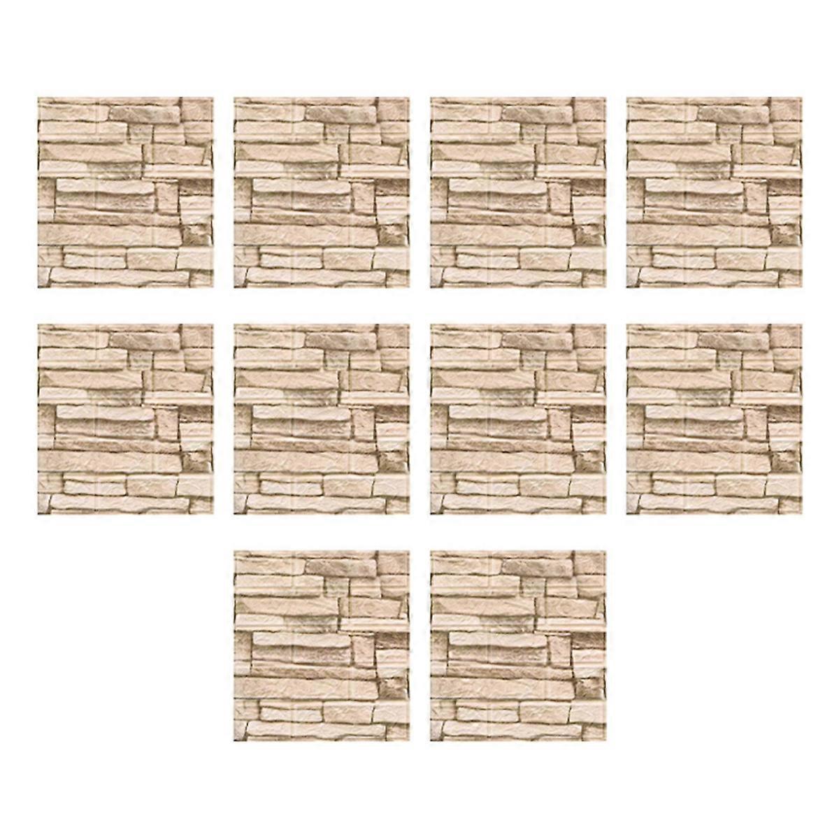 7.3D 3D Wall Stickers Self-Adhesive Wallpaper Decorative Sticker 10PC