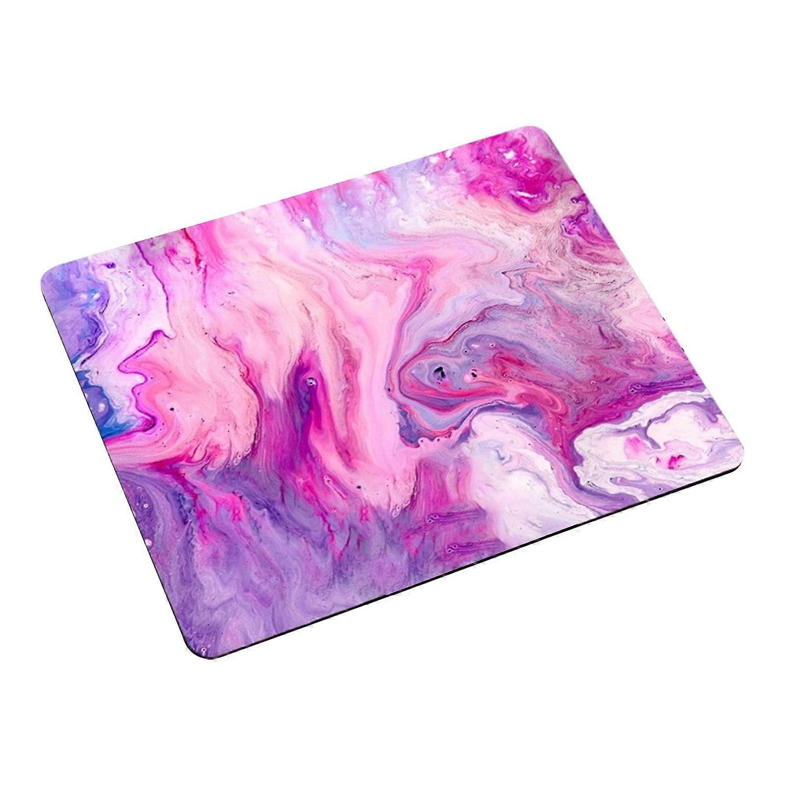 Marble Round/Square Waterproof Mouse Pad, Washable Lycra Cloth, Non-Rubber Base for Office Laptop & Typing