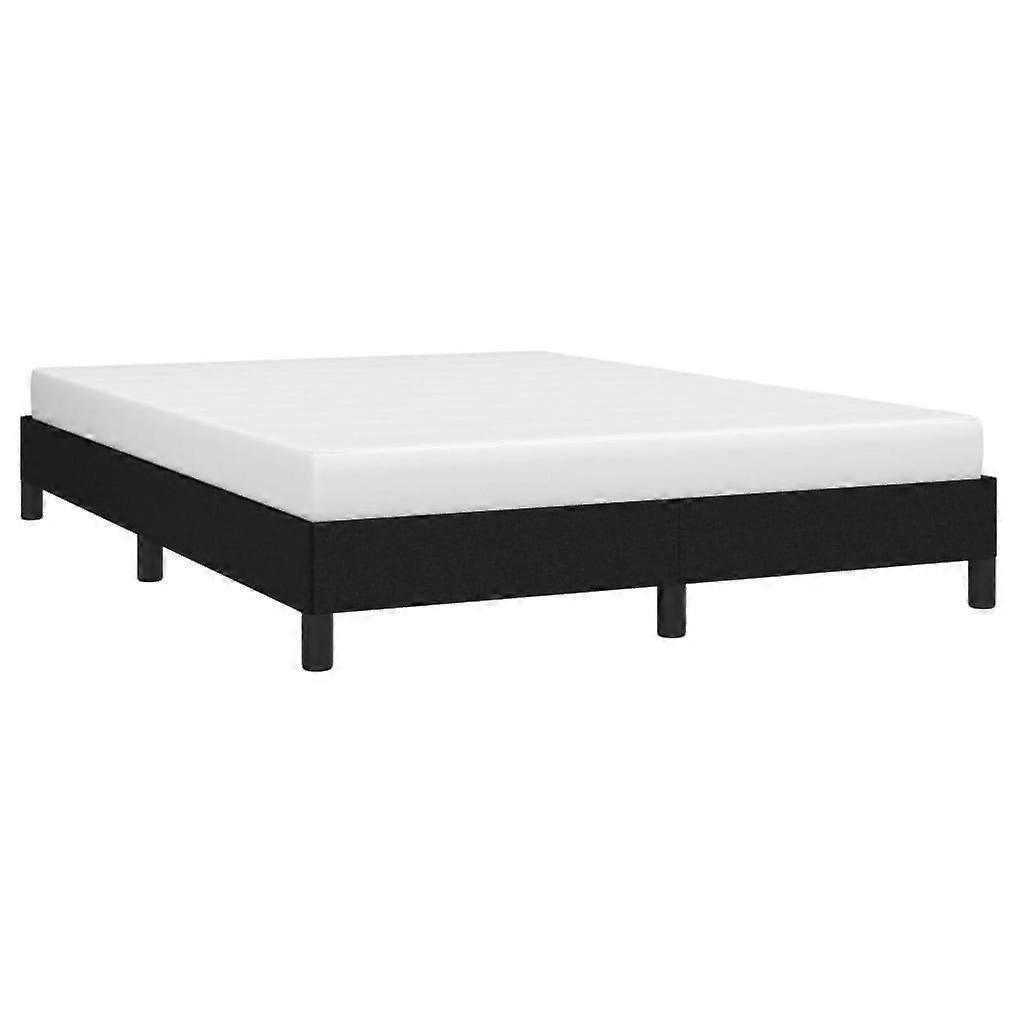 Bed Frame Black 153X203 Cm Queen Fabric Queen Bed Frames