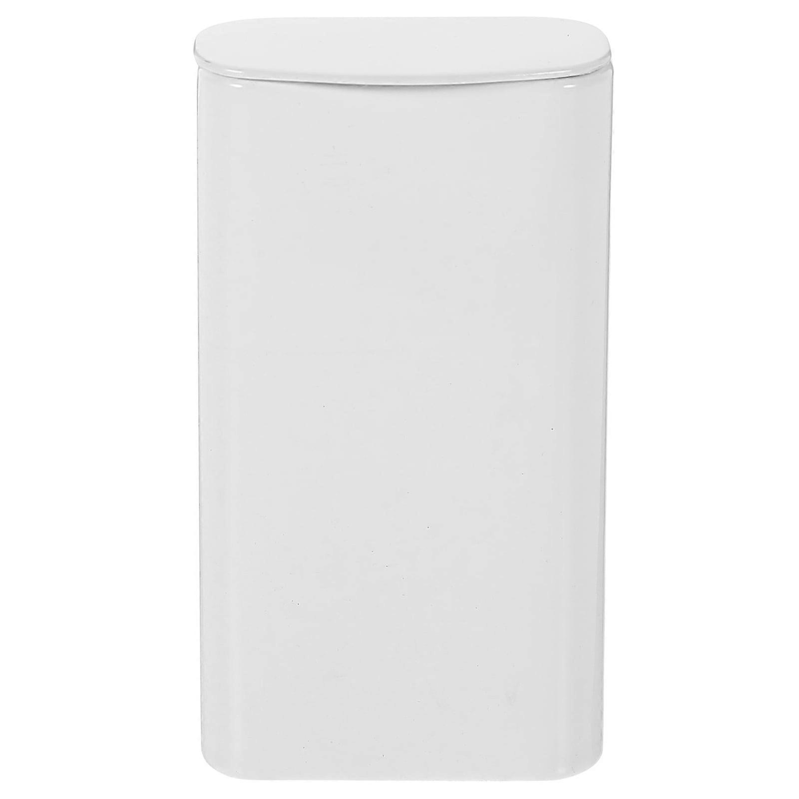 Weiweiguan Metal Hinged Tin Box with Lid for Small Storage and Organization