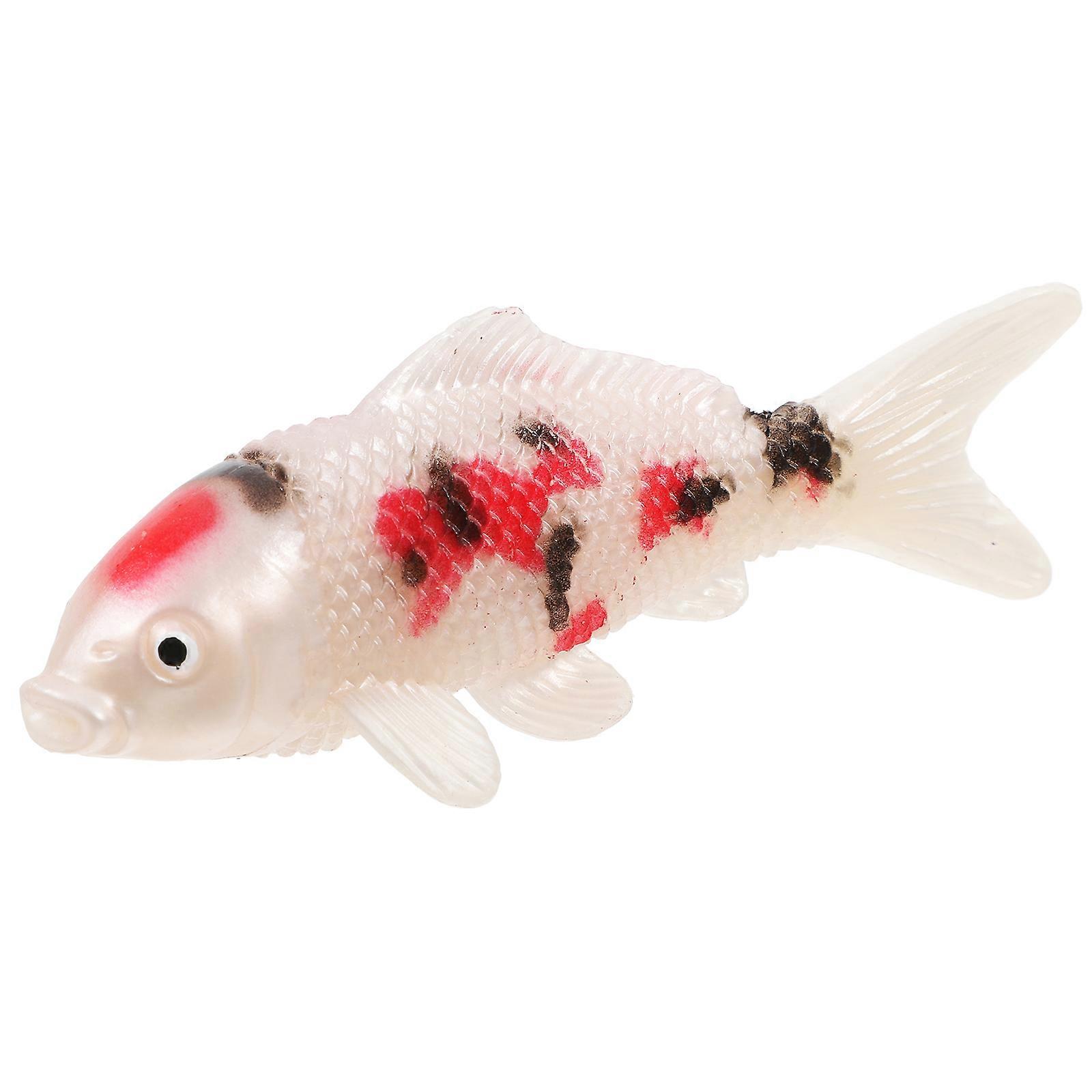 Decorative Mini Koi Fish Figurines for Aquarium 3Pcs Plastic Set