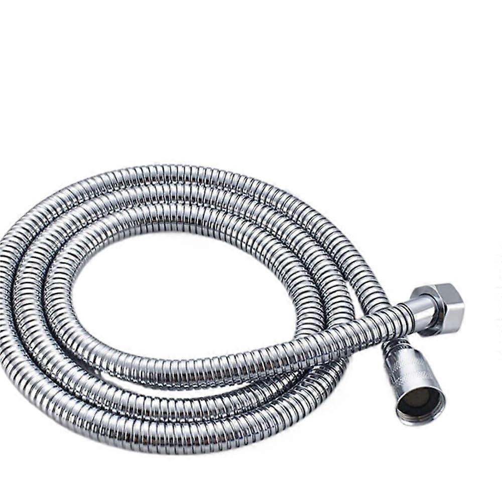 Shower Hose Chrome Polished Finish 150cm Length G1/2 Thread Solid Brass Construction Hand Shower