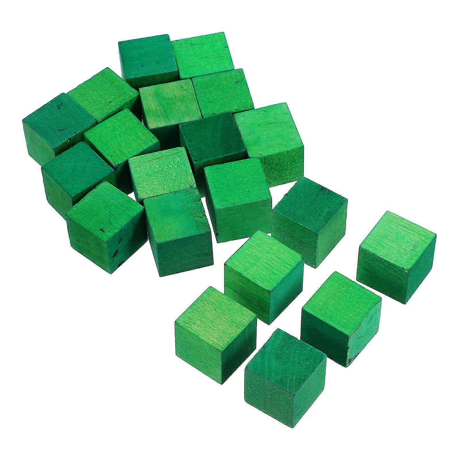 Wooden Blocks Arts and Crafts Wooden Cubes for DIY Projects 100Pcs