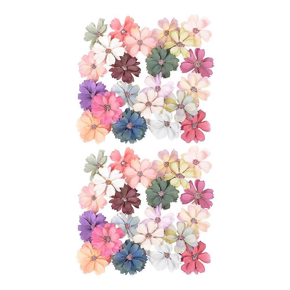 Artificial Flower DIY Accessory for Decor 100Pcs Mixed Color Silk Flower