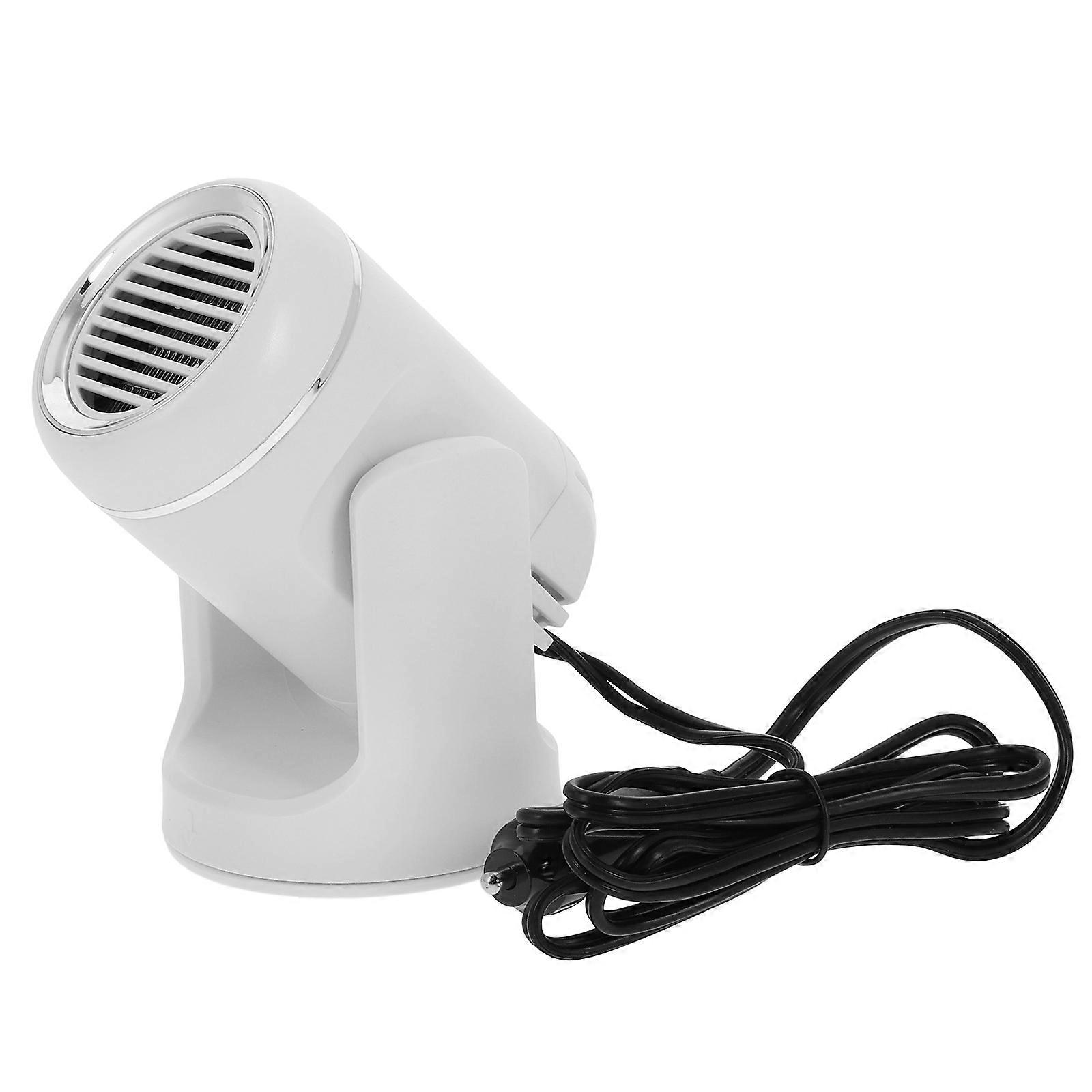 Electric Portable Car Heater Heater for Vehicle Defrosting 2Pcs Black ABS