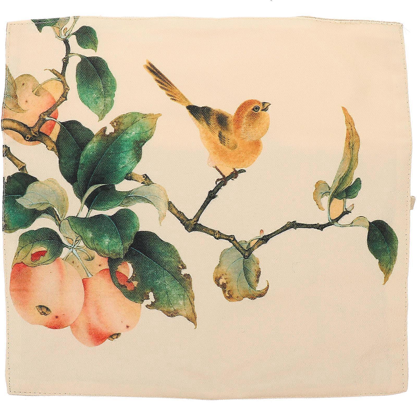 Simple Flatware Pouch 5Pcs Rollable Holder For Restaurant Gift Giving Natural Design Use