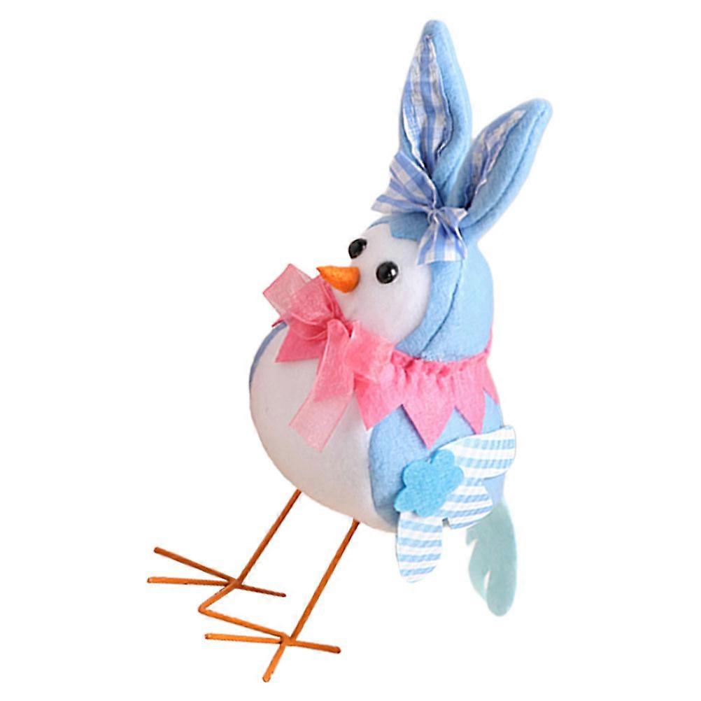 Easter Themed Plush Bird Decoration for Decor 2Pcs Collection