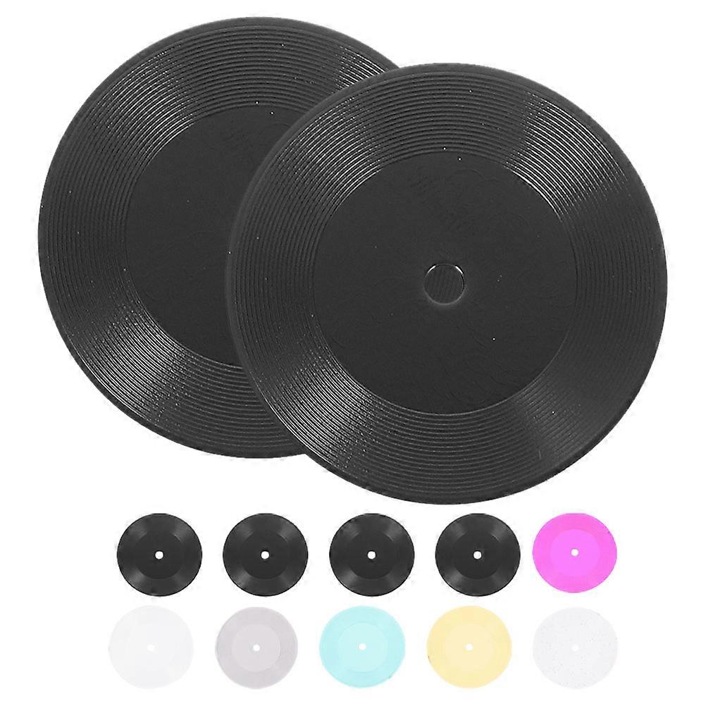 Doll Accessories Miniature Phonograph Record Model for 24Pcs Assorted