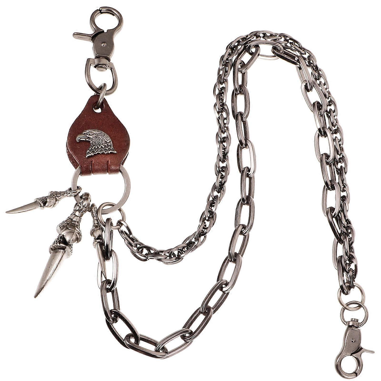 Punk Style Pants Chains for Men 4Pcs Decorative Jean Chain Accessory