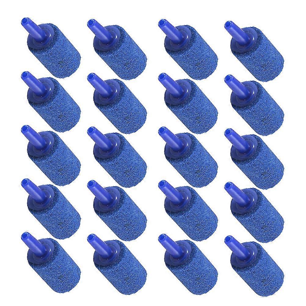 200 Pcs Airstones Diffuser For Aquarium Enthusiasts Water Circulation Indoor Use 4.8X1.5X1.5Cm Blue