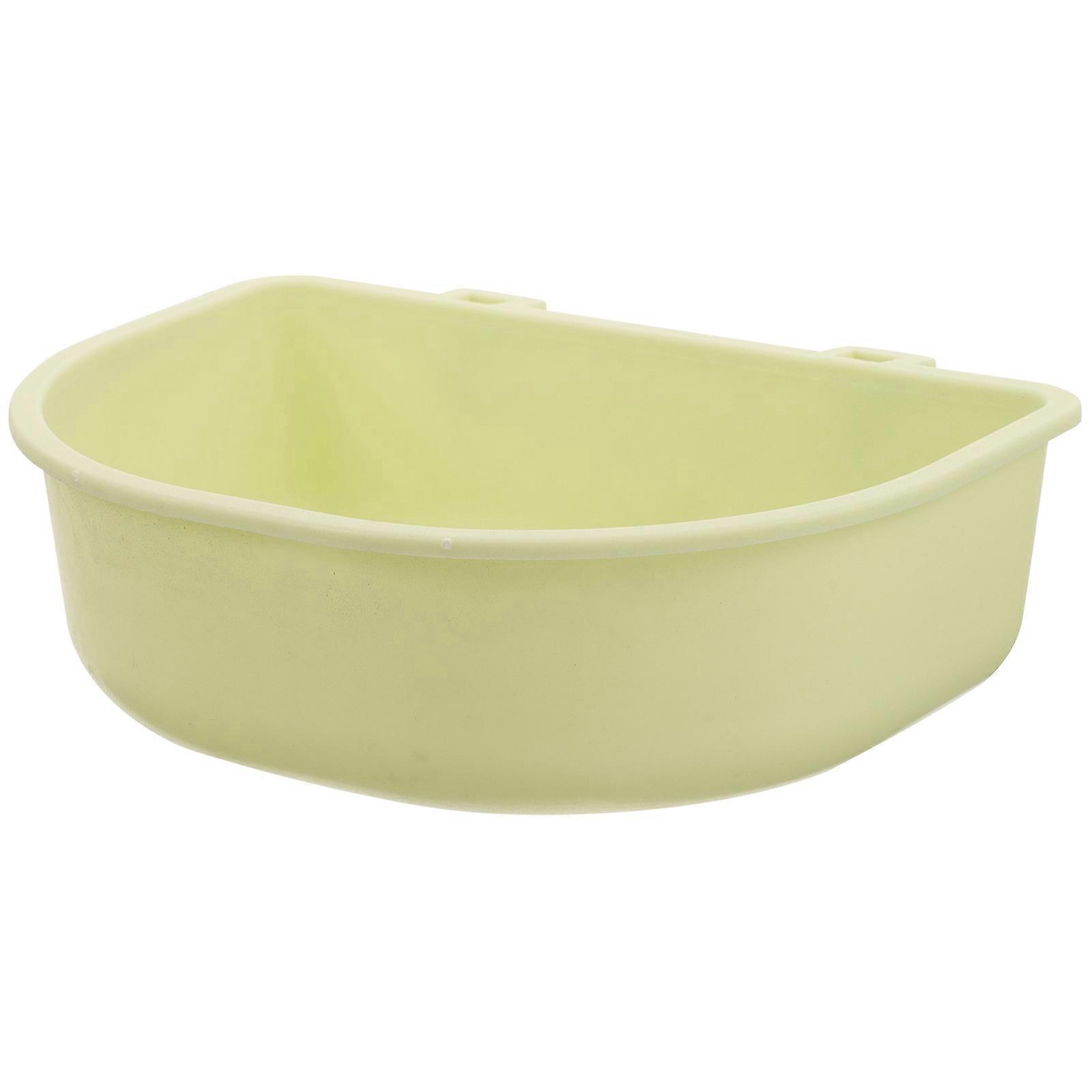 Hanging Pet Bowl Detachable Round Candy Color Design Light Green 1Pcs Daily Use Pet Supplies