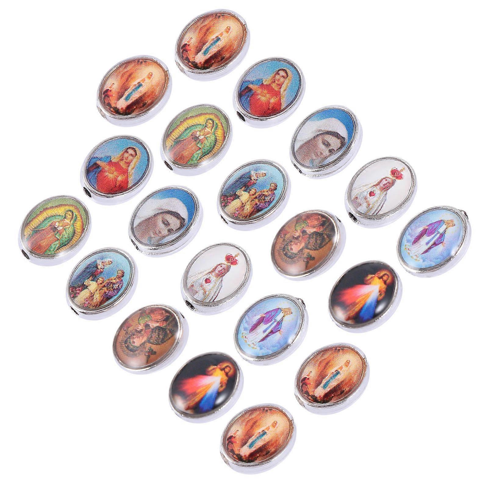 Religious Character Accessories Bracelet Fitting for 80Pcs Assorted Colors