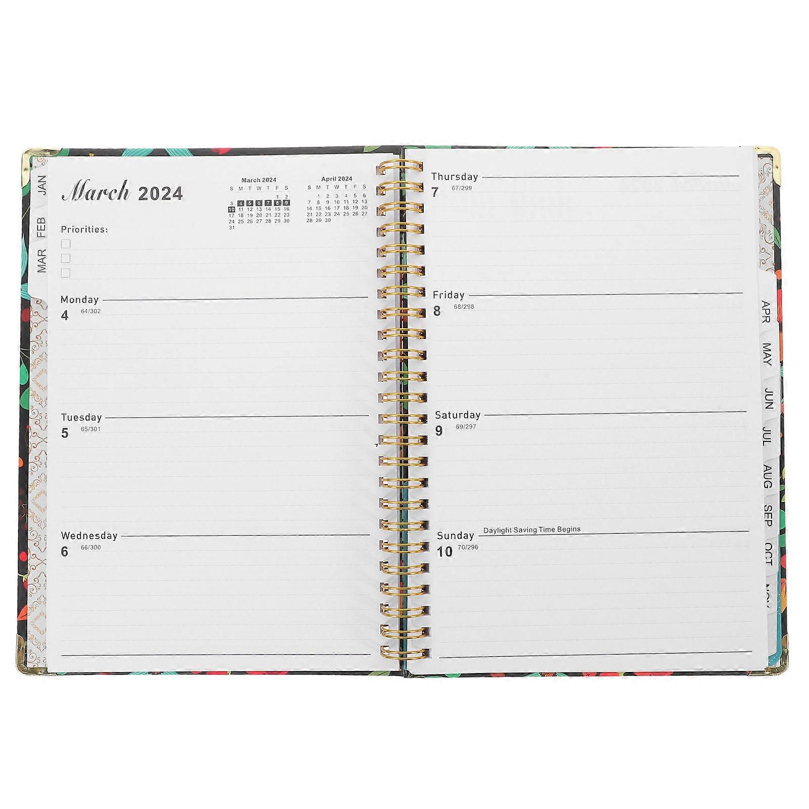 Planner Book Daily Planner Notebook for Office and School 1Set