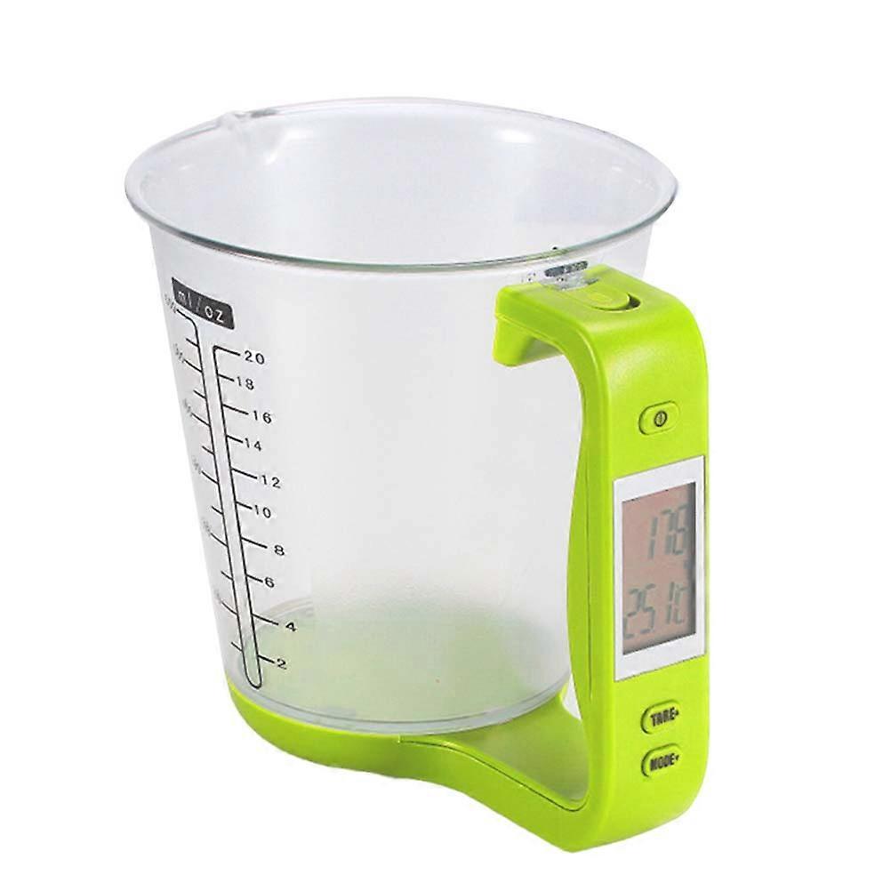 Digital Measuring Cup LCD Display for Milk Powder Measuring 2Pcs Green