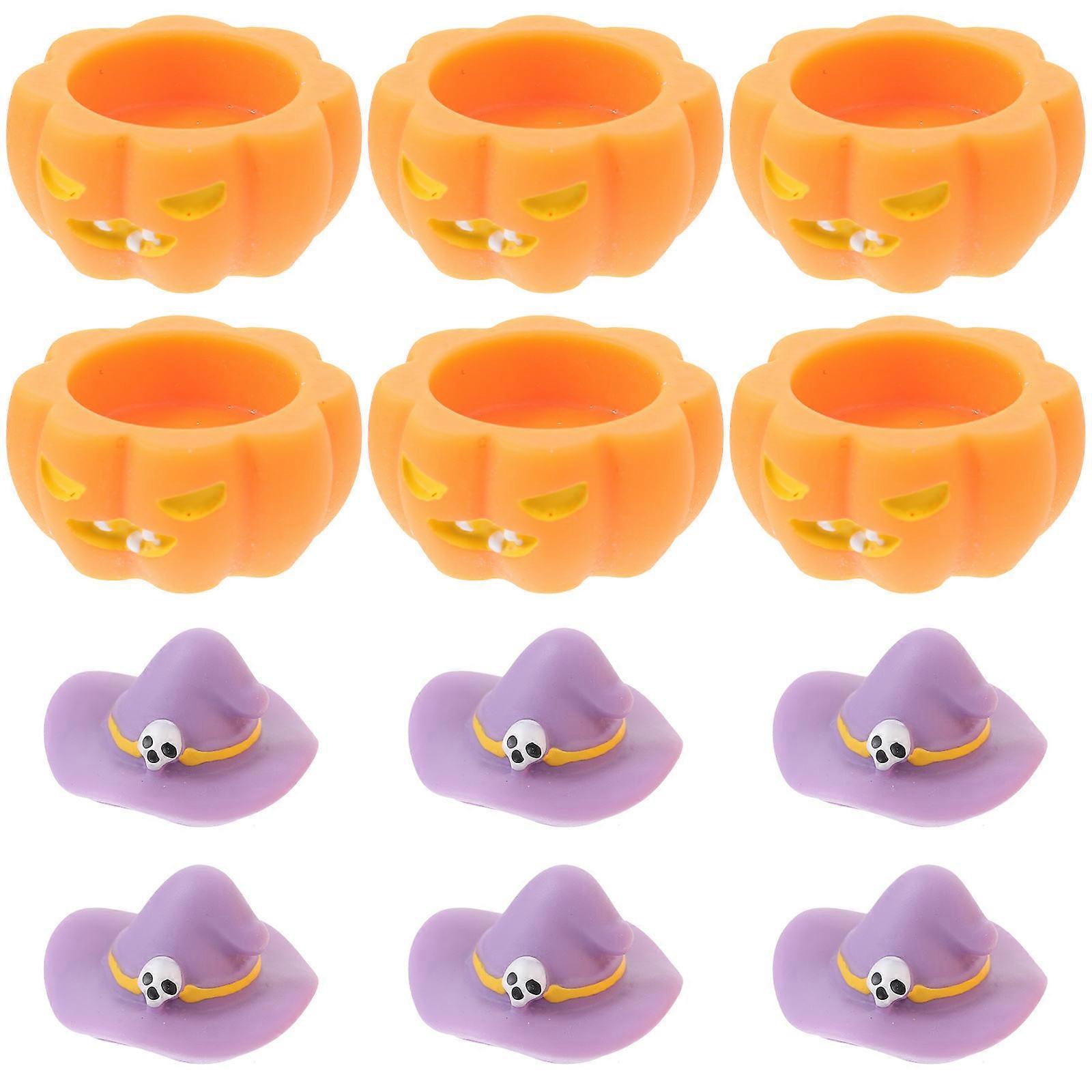 Resin Halloween Table Decorations for Micro Scene 24Pcs Assorted Color