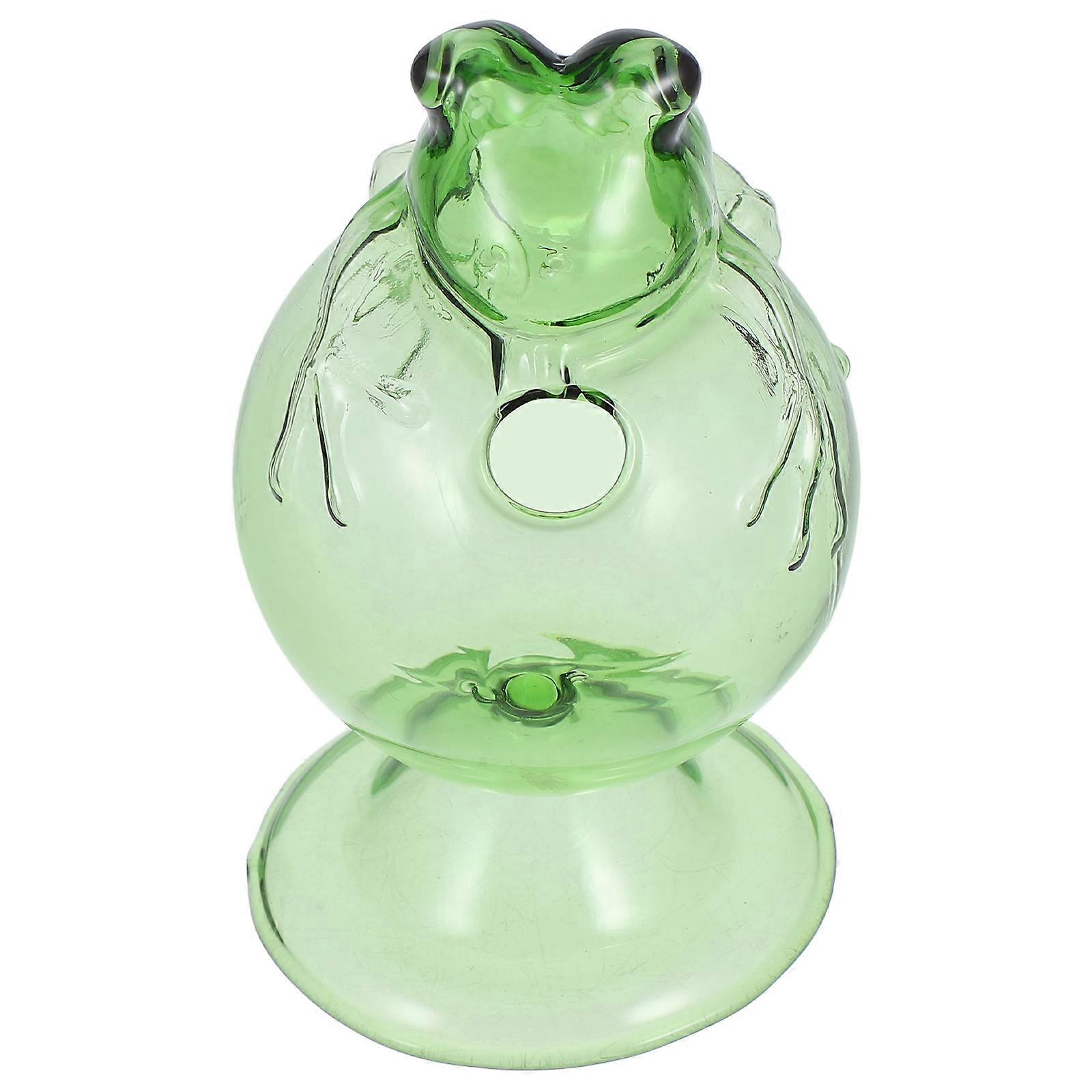 Green Frog Tumbler Glassware Creative Drinking Cup Set 4Pcs for Office