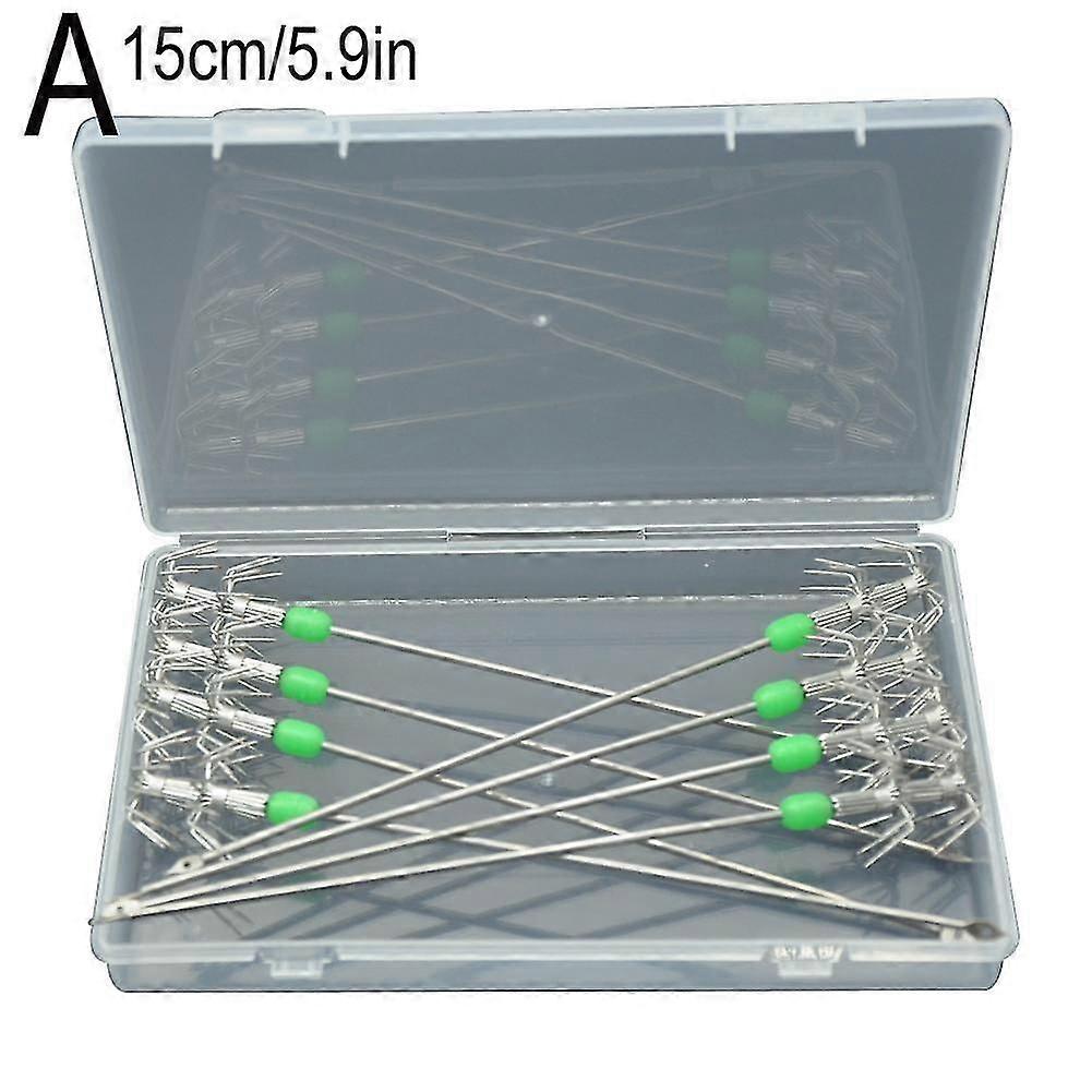 8pcs 15cm/17cm Luminous Hook Squid Live Shrimp Hook Umbrella Hook