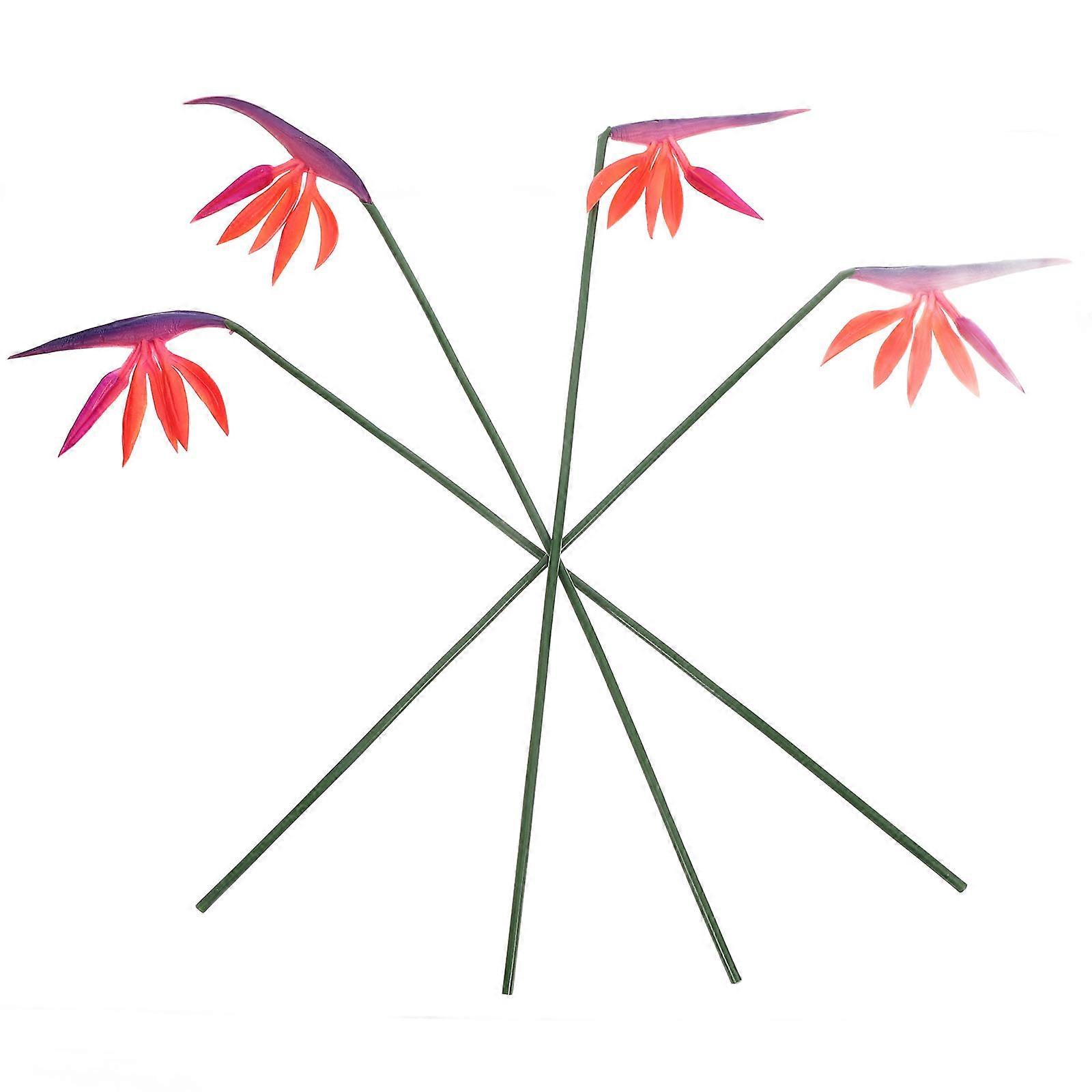 Large Artificial Flowers Tropical Faux Flower Stem Decor 12Pcs Set