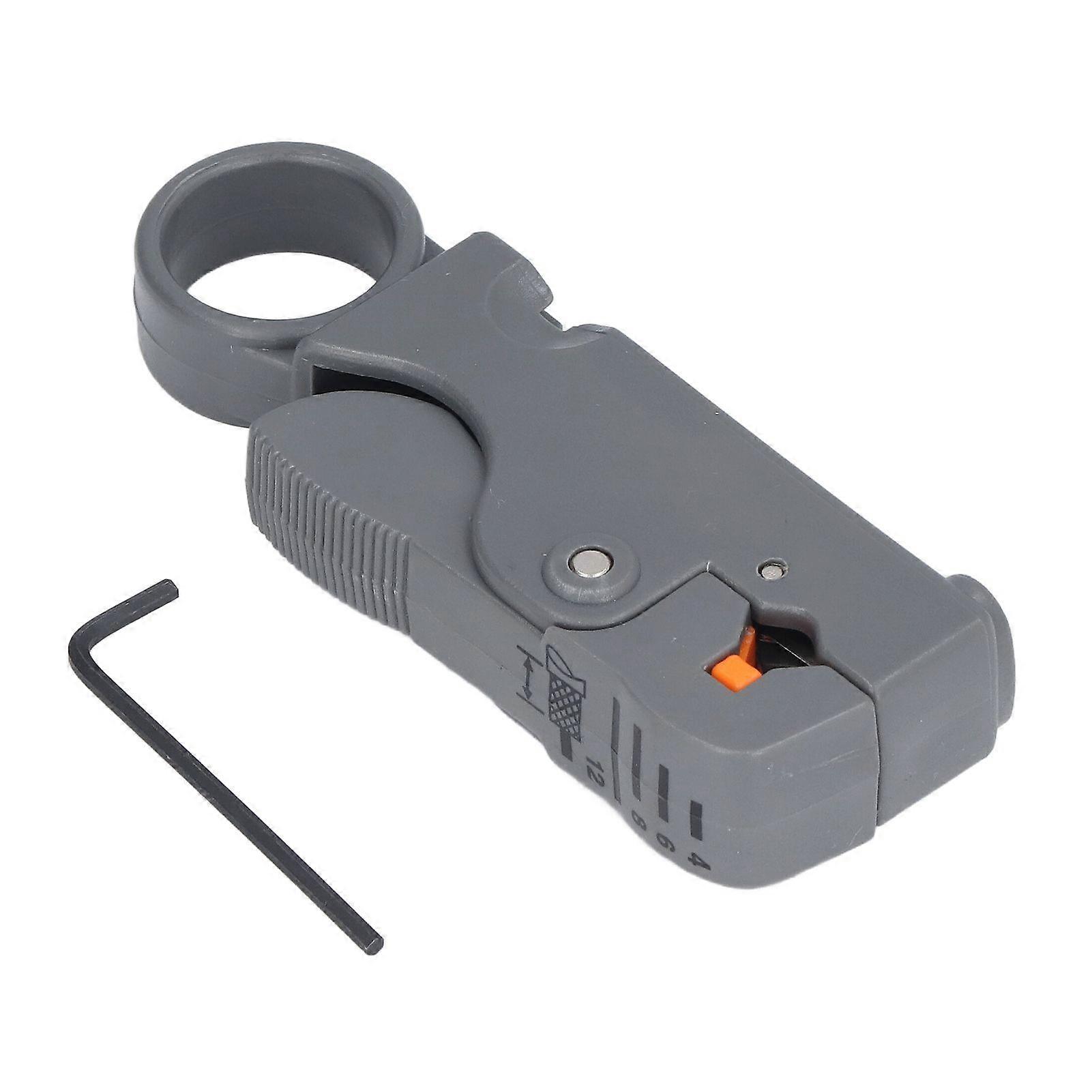 Coaxial Cable Stripper Manual RG58 59 62 Network Wire Rotary Peeling Decrustation Pliers HT332