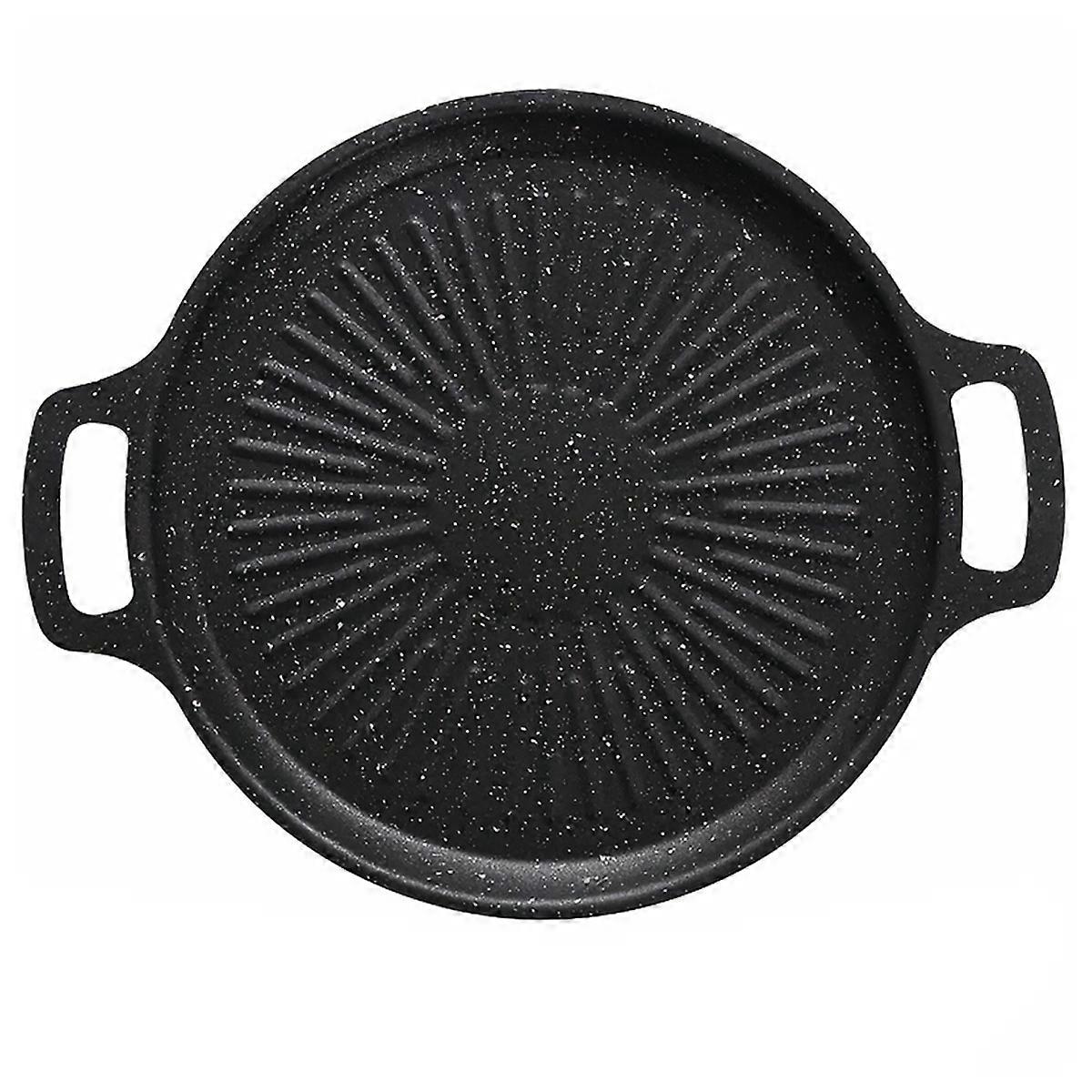 Cast Iron Korean BBQ Grill Pan Non-Stick Versatile Cookware