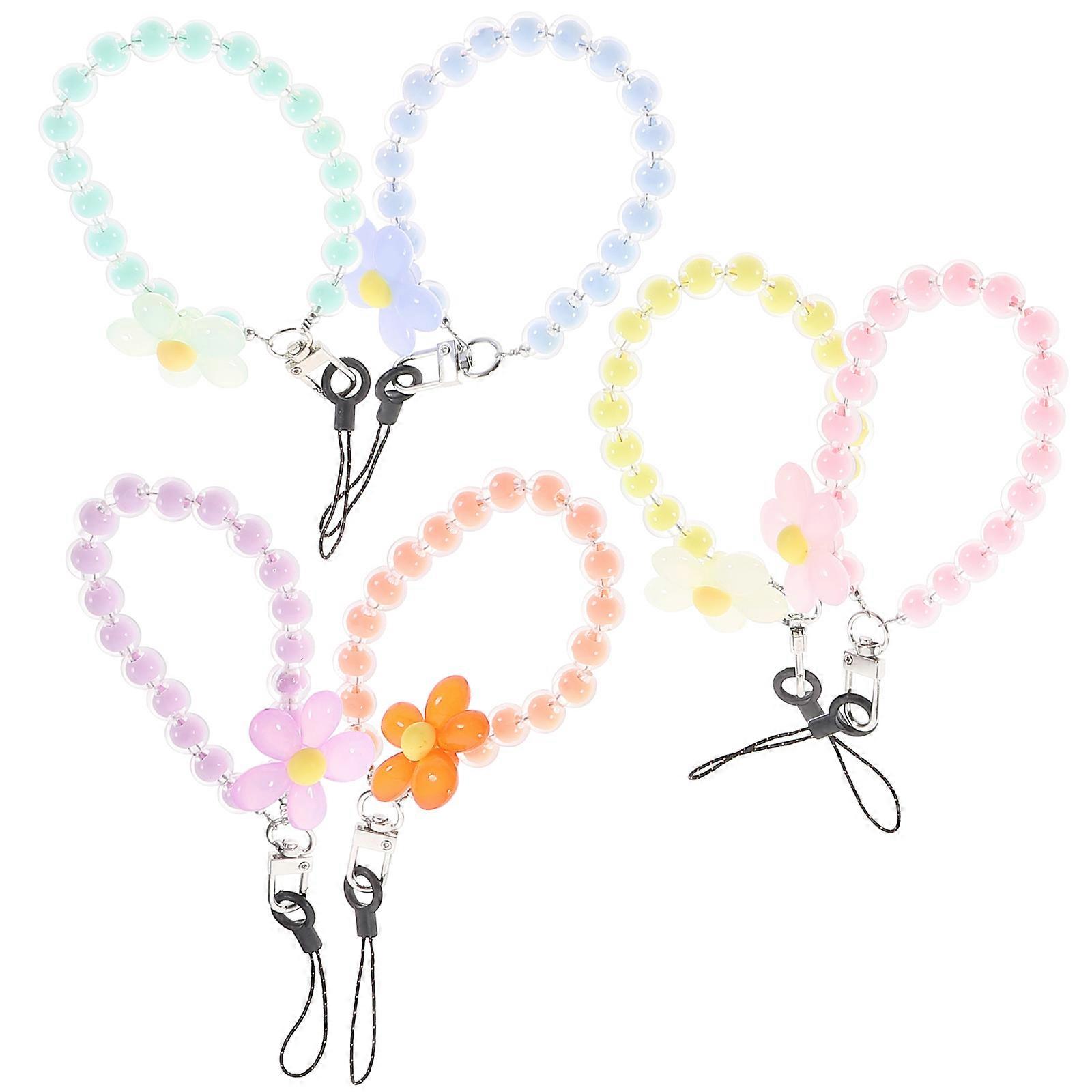 Beaded Phone Chain Phone Charm for Decoration 18Pcs Assorted Color