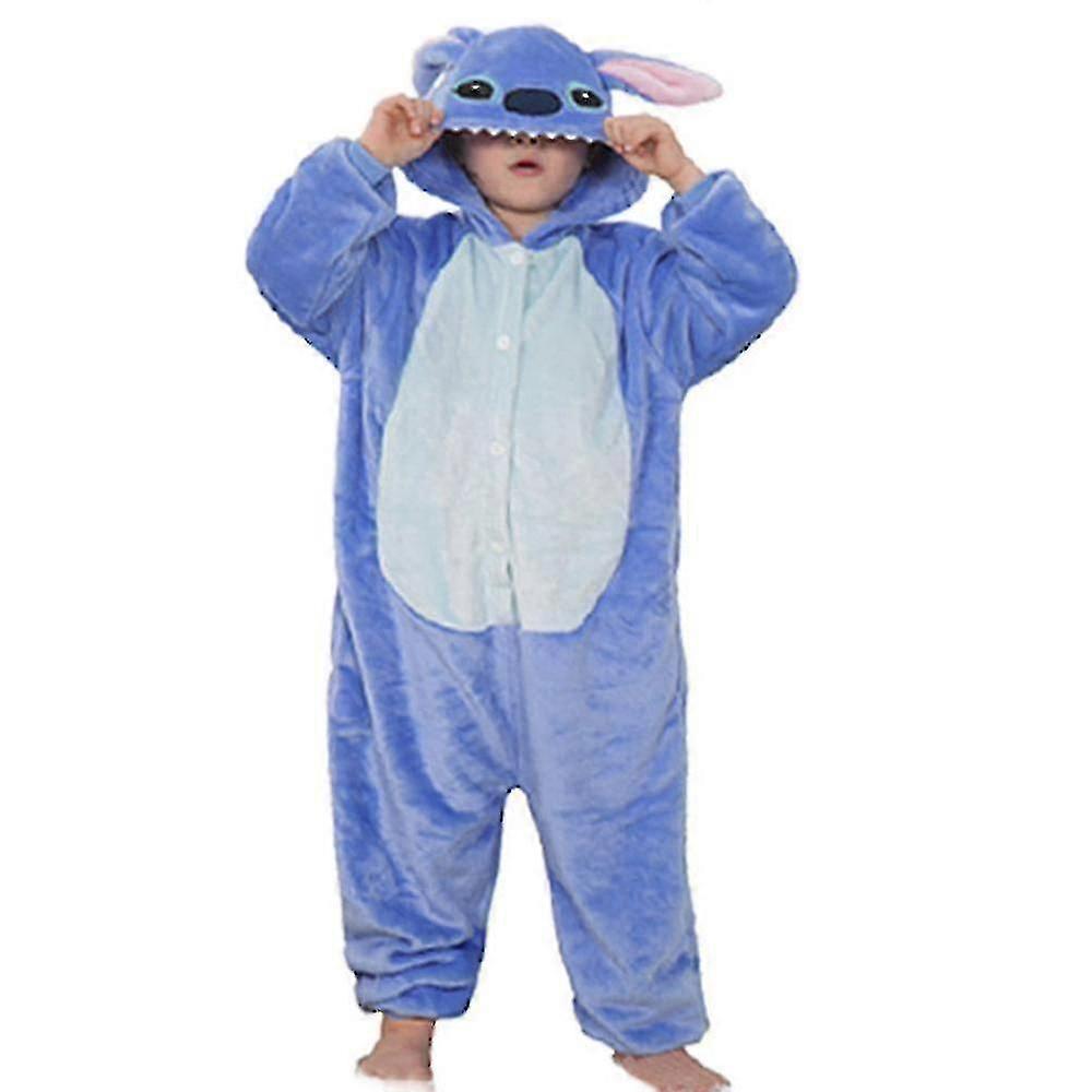 Halloween Barn Pojkar Flickor /stygn Onesie Pyjamas Huva Jumpsuit Kostym Maskeradkläder Nattkläder Pyjamas Pyjamas 3-8 År - FKB