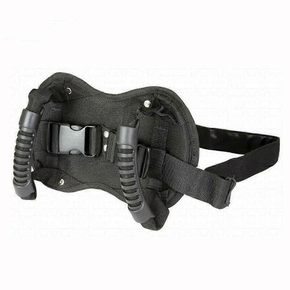 Adjustable AntiSkid Seat Belt For Motorcycle And Bicycle Rear Seat With Grip Handle Black