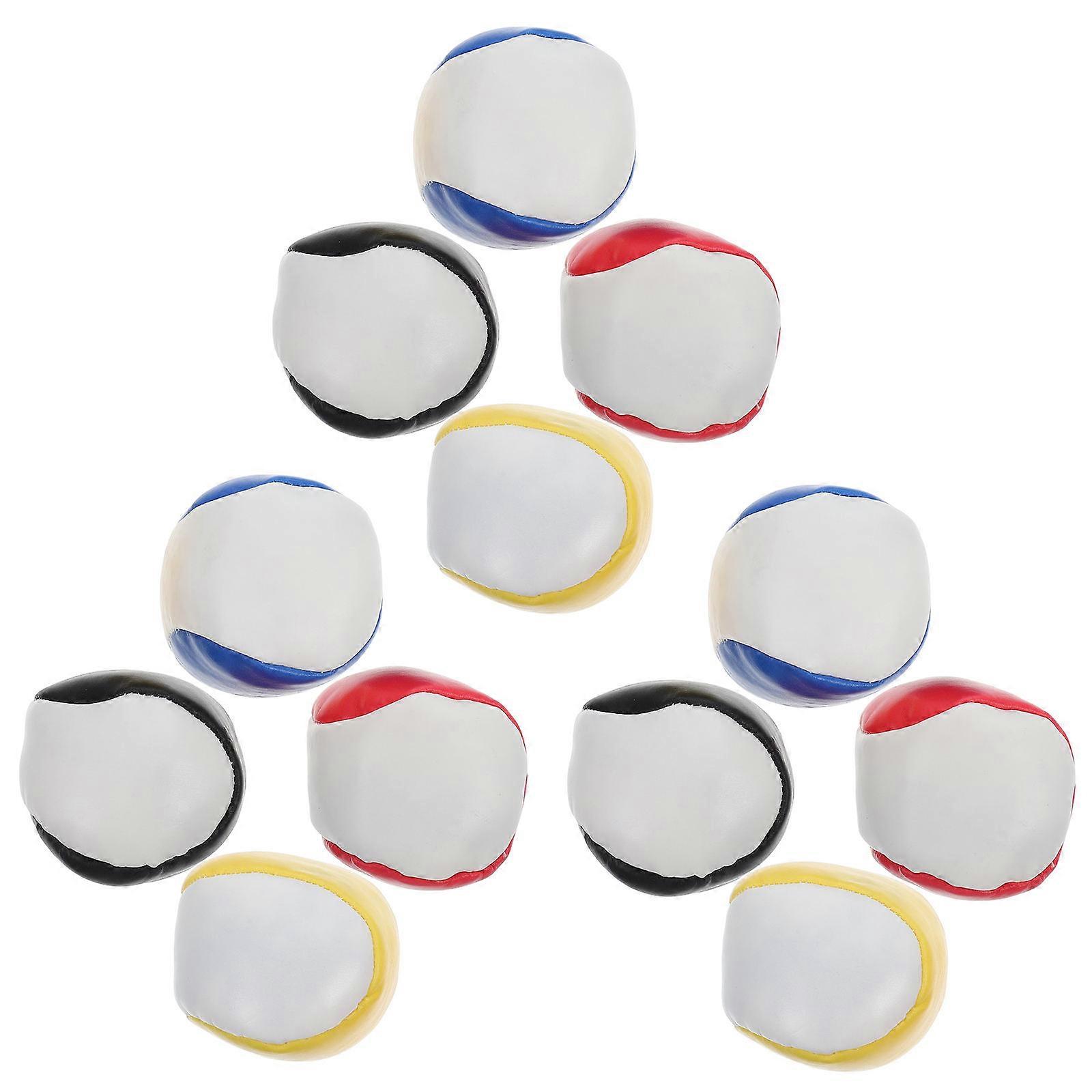 Beanbags For Children 12Pcs Small Round Juggling Balls Assorted Color For Toy Enthusiasts And Gift Giving