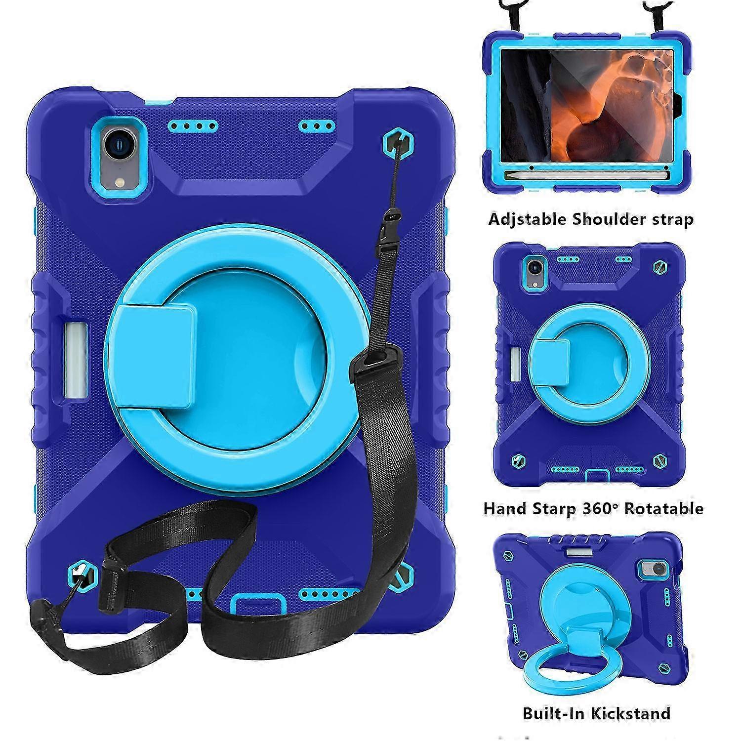 Shoulder Strap Case for iPad Mini 6 2021, 360Hand Strap Rotating, Camera Protection, Shockproof,Durable 26s