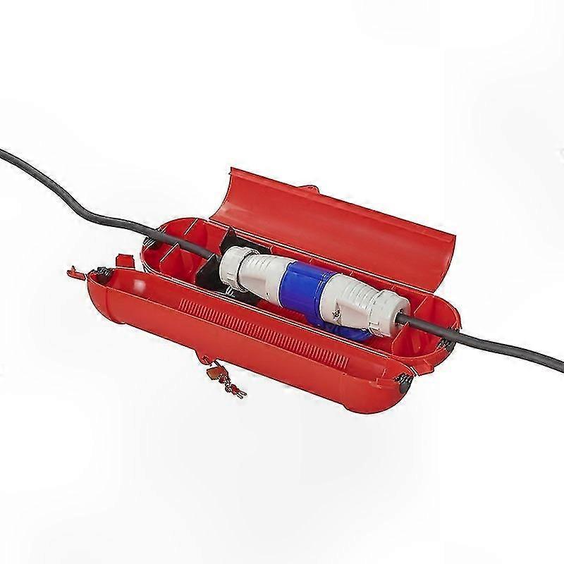 Red Safety Box for CEE Plug and Connector