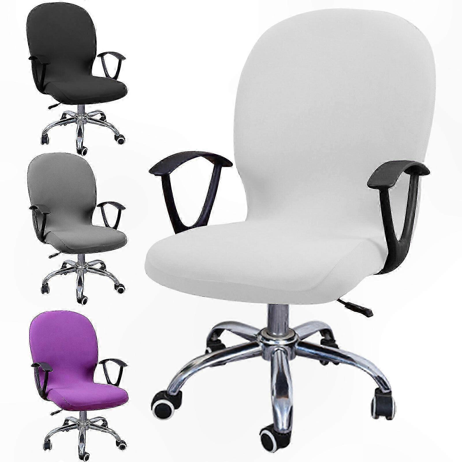 Universal Swivel Chair Slipcover for Office and Computer Chairs with Armrests