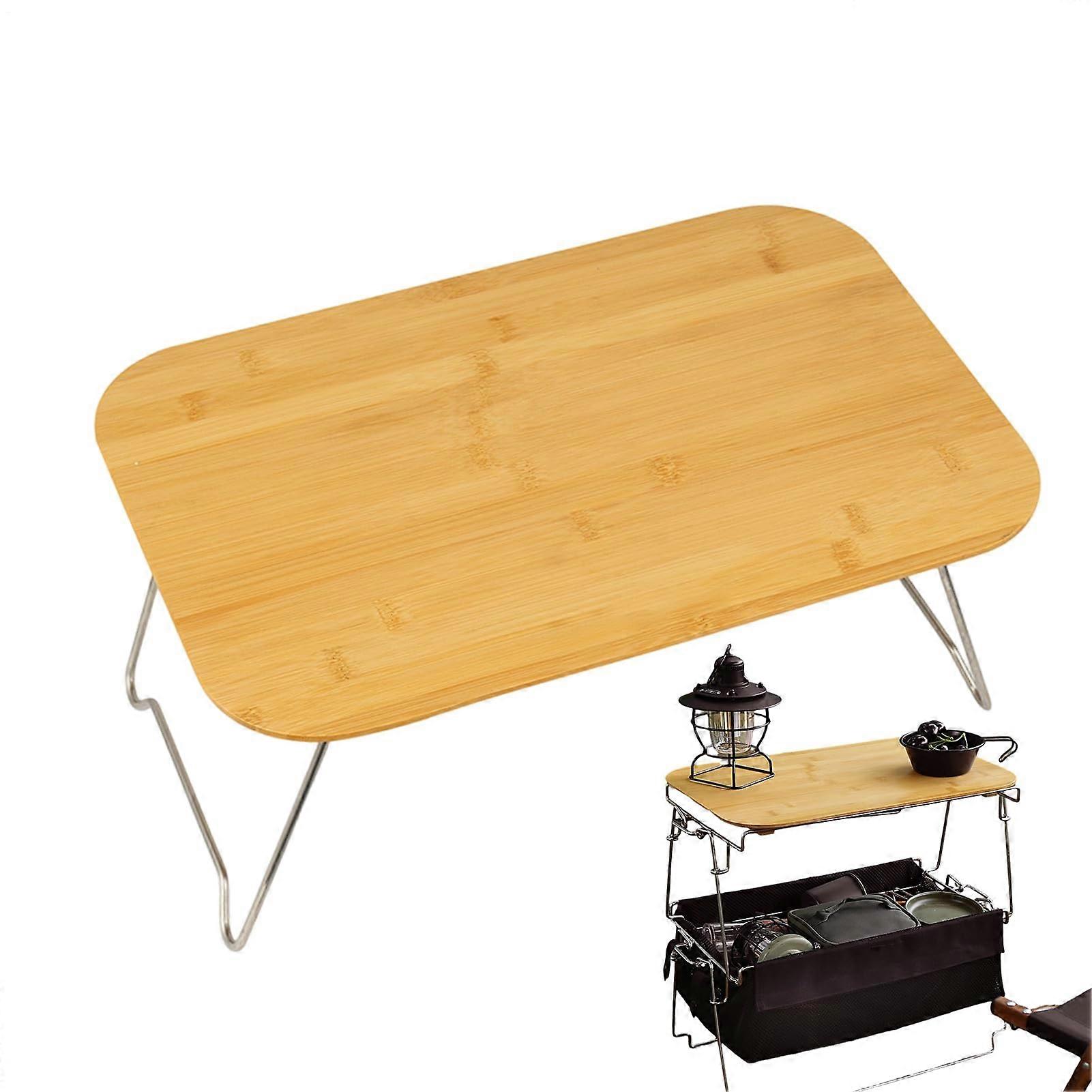 Foldable Table Camping Table, Outdoor Desk, Portable 17.72Inch, Compact Lightweight, Easy Setup